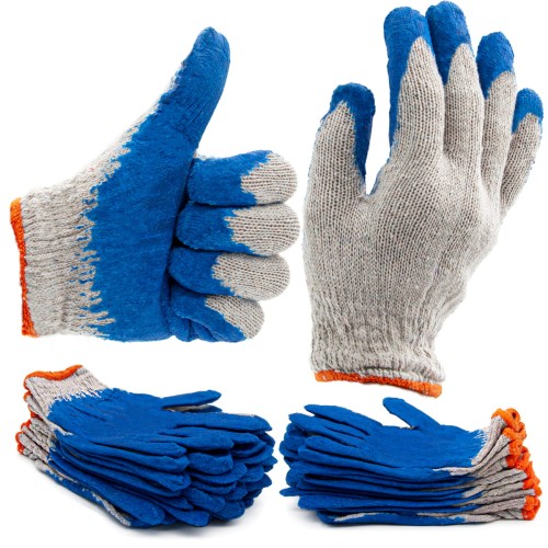 Gants de travail bleu 10 pièces - LUN FIX
