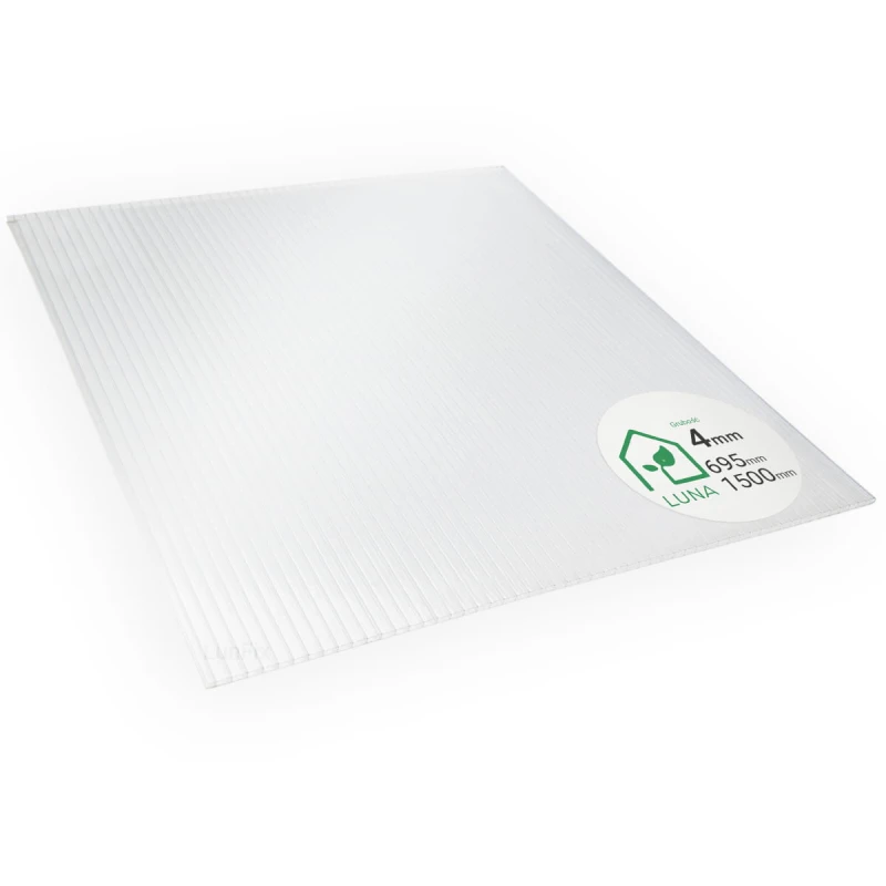 Poliwęglan komorowy 4mm płyta bezbarwna 69,5x150cm