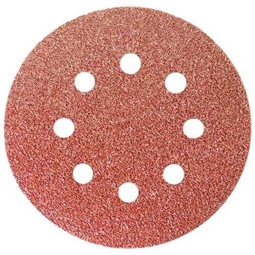 Disque abrasif auto-agrippant P150 125 mm 8 trous 5 pièces - LUN FIX