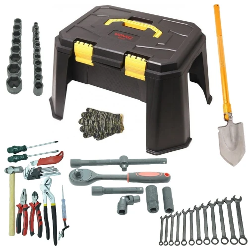 Coffret d'outils avec Boîte à outils Pelle et Schlusseln - LUN FIX