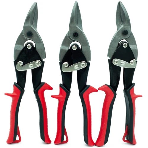Cisaille à tôle 250 mm gauche droite droit 3 pièces - LUN FIX