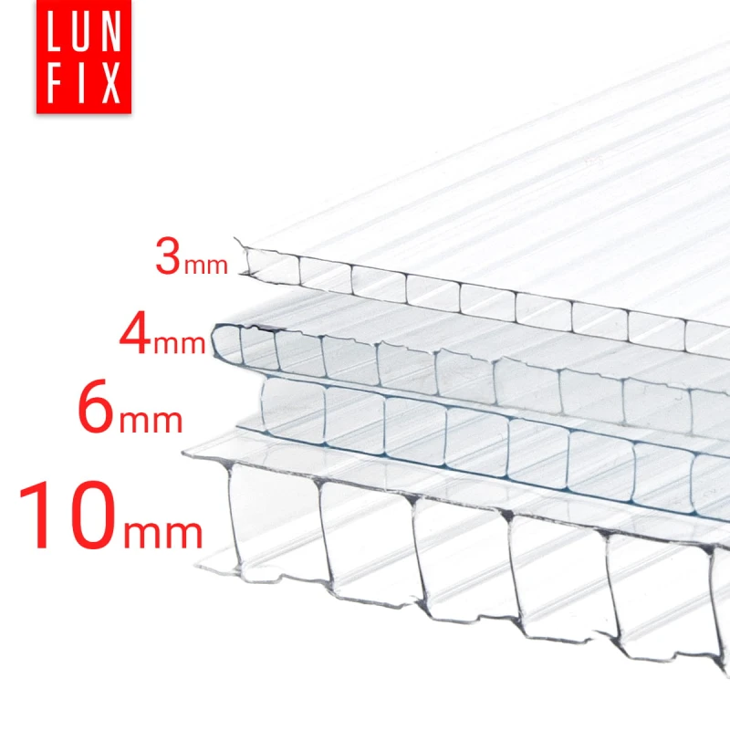 Poliwęglan komorowy 10mm bezbarwny 2,1x3m