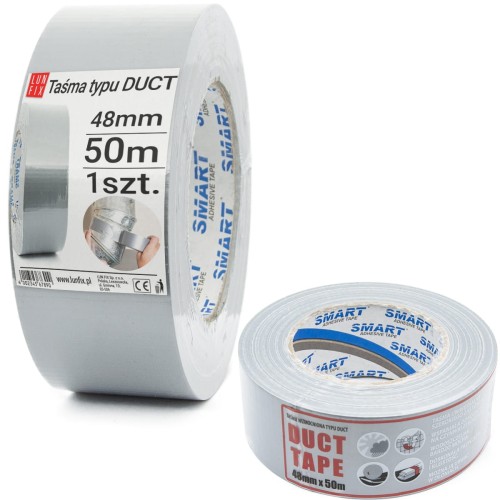 Ruban adhésif Duct Tape 48 mm 50 m argent - LUN FIX