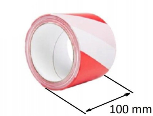Ruban de signalisation 100 mm blanc - LUN FIX