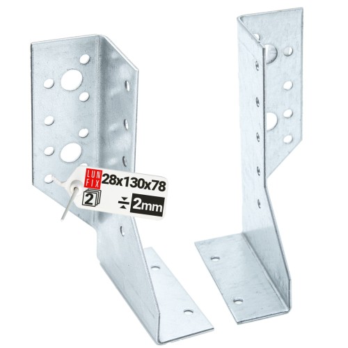 Sabot de solive 28x130 mm PRAWY gauche vert - LUN FIX