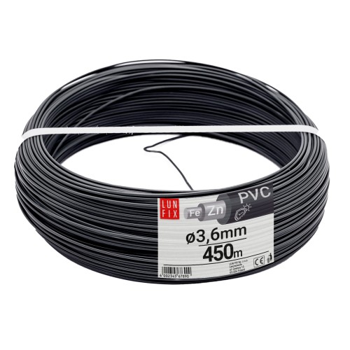Fil de tension pour grillage 3,6 mm plastifié PVC 20 kg - LUN FIX