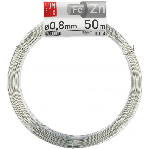 Fil à ligaturer 0,8 mm 50 m galvanisé - LUN FIX