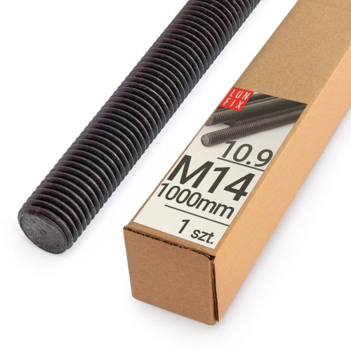 Tige filetée M14 1000 mm galvanisée noir 1 pièce - LUN FIX