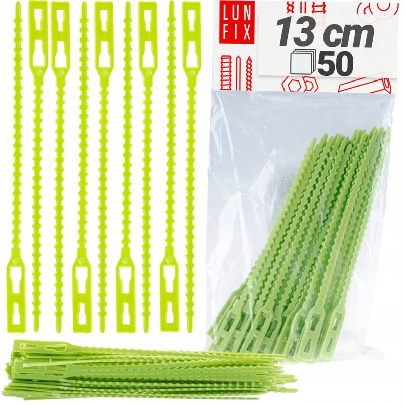 Wiązania/Spinki do roślin 13 cm 50szt.