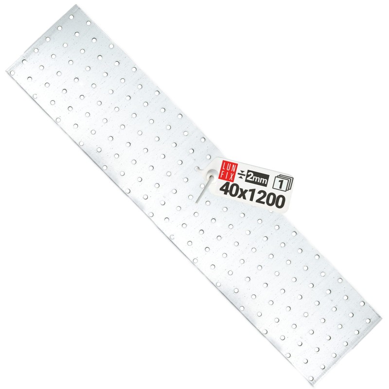 Płytka perforowana 1200x40x2 PP91 łącznik ciesielski płaski 1szt.