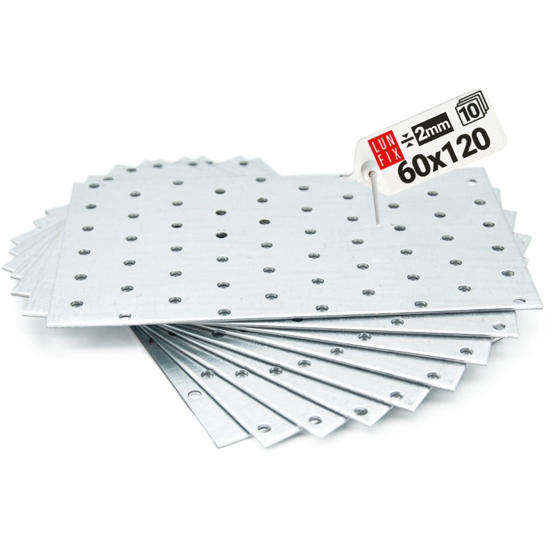 Płytka perforowana 120x60 łącznik płaski PP6 10szt
