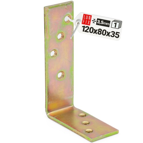 Équerre pour poutre 120x80x35x3,5 mm KB2 galvanisée - LUN FIX