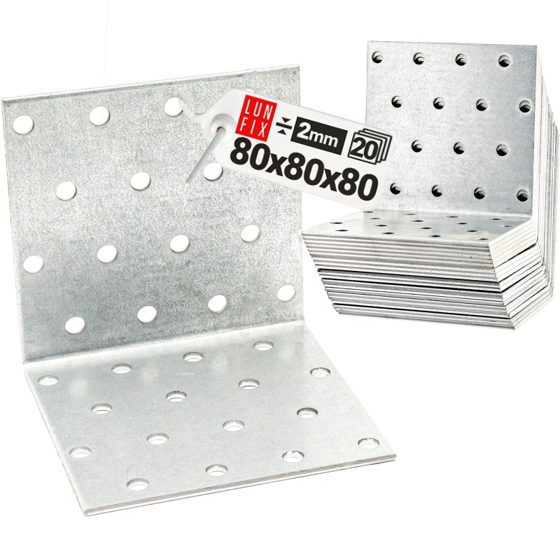 Kątownik montażowy 80x80x80x2 KM13 20szt.