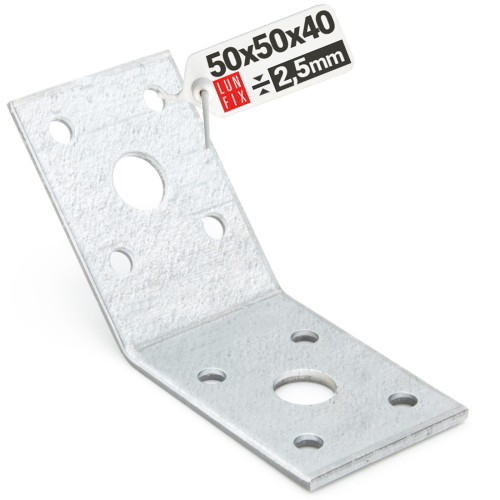 Équerre à 135° 50x50x40x2,5 classe R1 galvanisée - LUN FIX