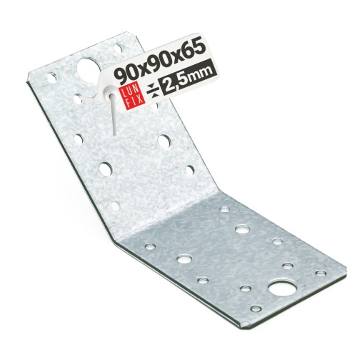 Équerre à 135° 90x90x65x2,5 classe R3 galvanisée - LUN FIX