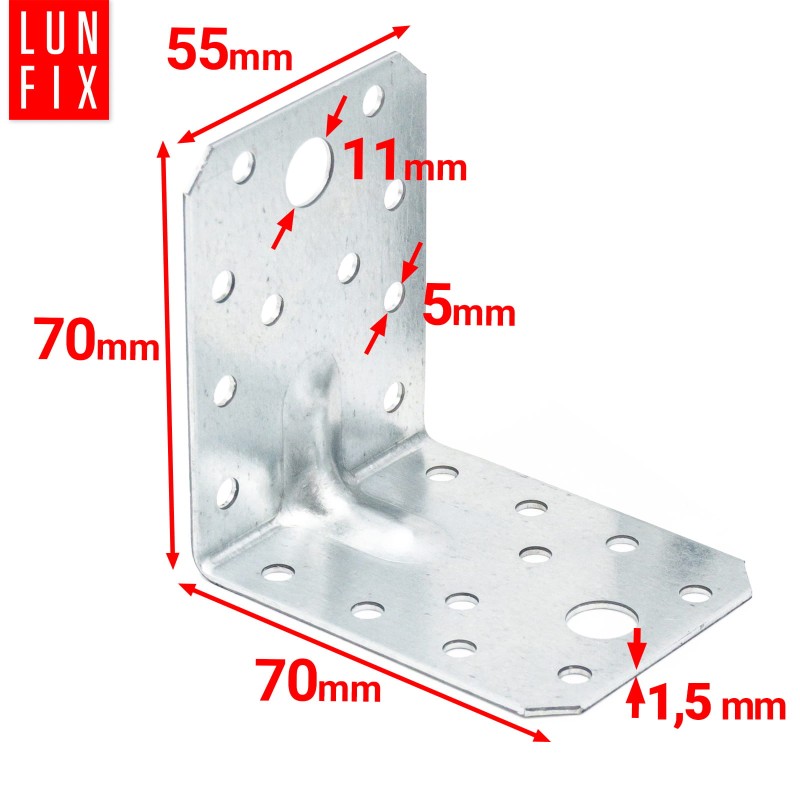 Kątownik z przetłoczeniem KPS4 70x70x55x1,5 (20 szt.)