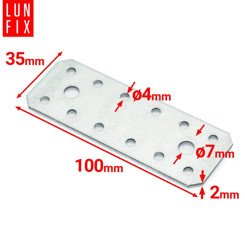 Łącznik płaski 100x35x2 LP0 10szt.