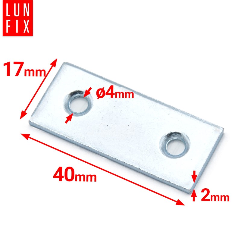 Łącznik płaski 40x17x2mm LW1 1szt.