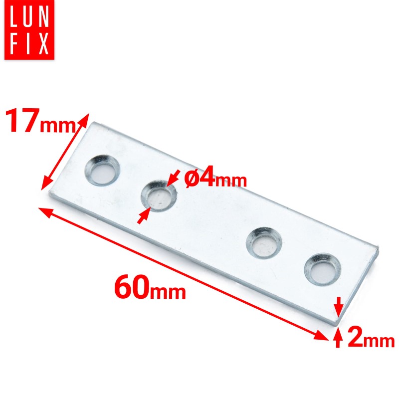 Łącznik płaski 60x17x2mm LW2 1szt.