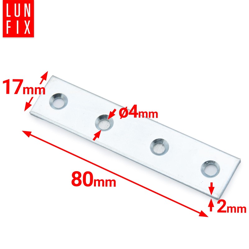 Łącznik płaski 80x17x2mm LW3 1szt.