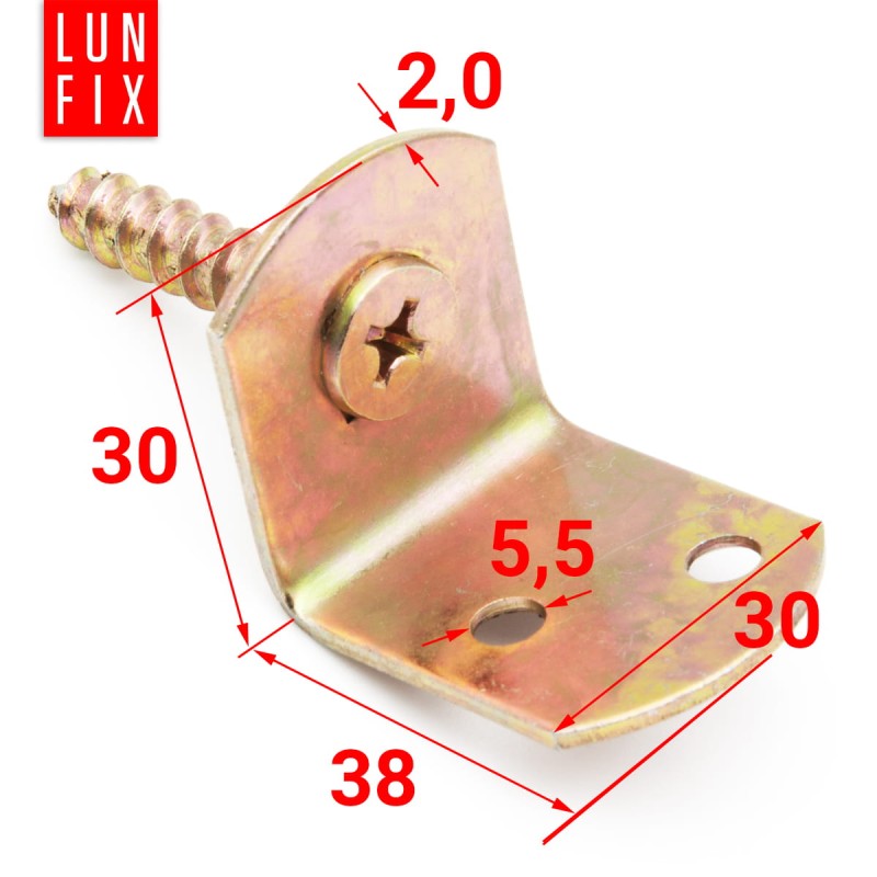 Kątownik pergoli 30x38x30mm mocowanie łącznik 1szt.