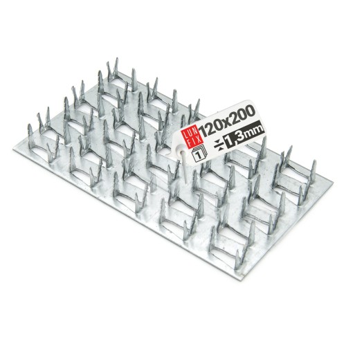 Plaque à griffes 120x200 PK3 galvanisée 1 pièce - LUN FIX