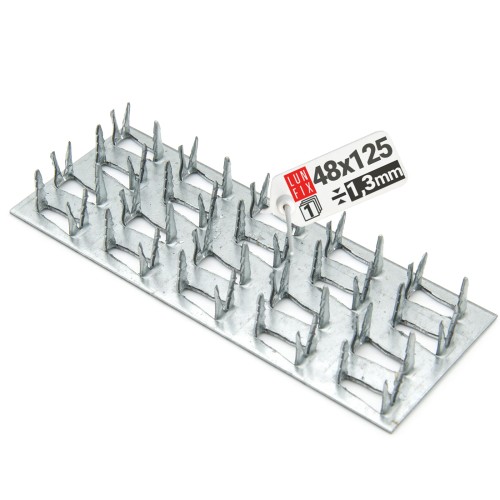 Plaque à griffes 48x125 galvanisée 1 pièce - LUN FIX