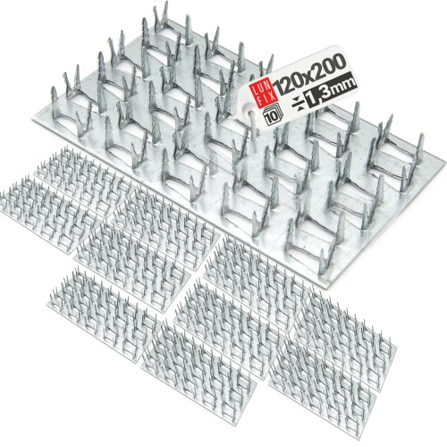 Plaque à griffes 120x200 PK3 galvanisée 10 pièces - LUN FIX