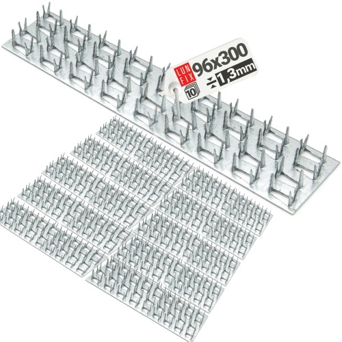Plaque à griffes 96x300 PK4 galvanisée 10 pièces - LUN FIX