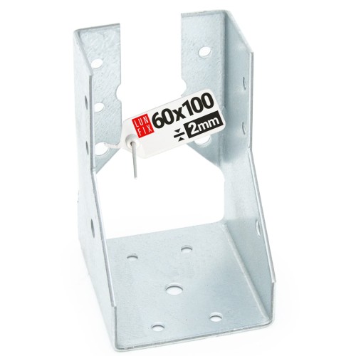 Sabot de solive 60x100x2 mm acier vert - LUN FIX
