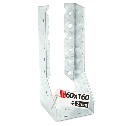 Sabot de solive 60x160x2 mm acier vert - LUN FIX