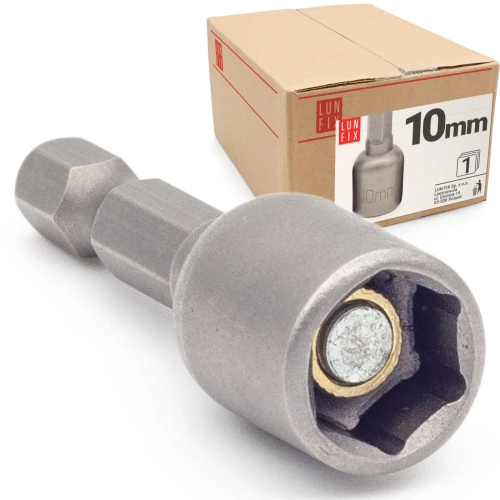 Douille magnétique pour vis hexagonales 10 mm 1 pièce - LUN FIX