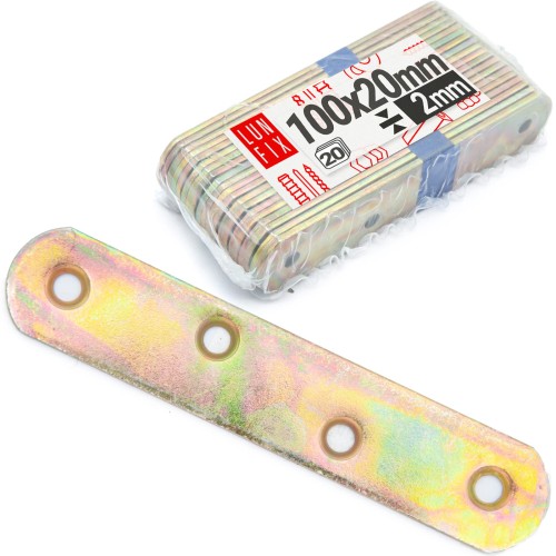 Plaque d’assemblage pour meuble 100x20x2 LR4 20 pièces - LUN FIX