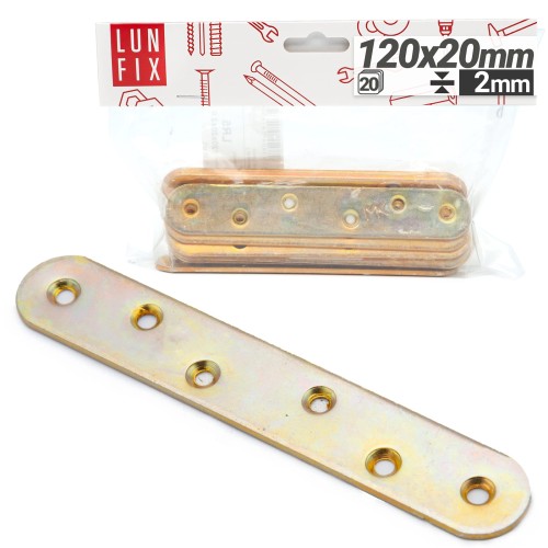 Plaque d’assemblage pour meuble 120x20x2 LR5 20 pièces - LUN FIX