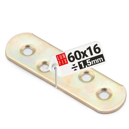 Plaque d’assemblage pour meuble 60x16x1,5 LR2 1 pièce - LUN FIX