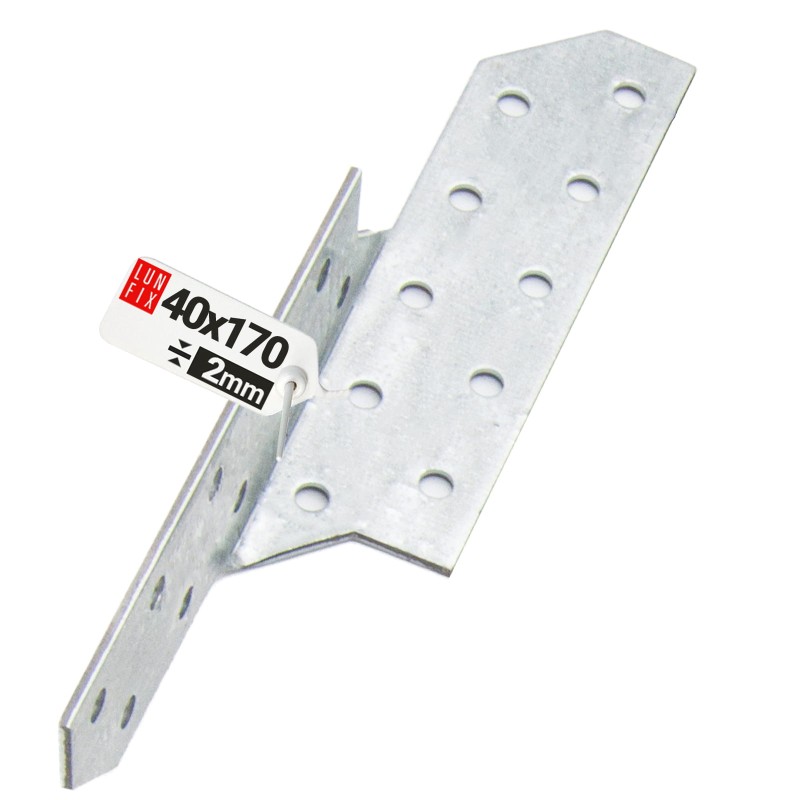 Łącznik krokwiowy LK1 ciesielski 170x40 mm LEWY 1szt.