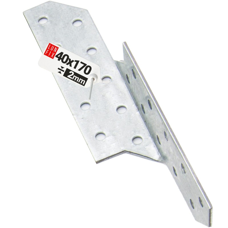 Łącznik krokwiowy LK2 ciesielski 170x40 mm PRAWY 1szt.