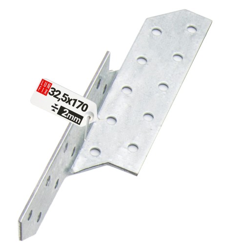 Connecteur de chevron 170x32,5 mm LK1 galvanisé 1 pièce - LUN FIX