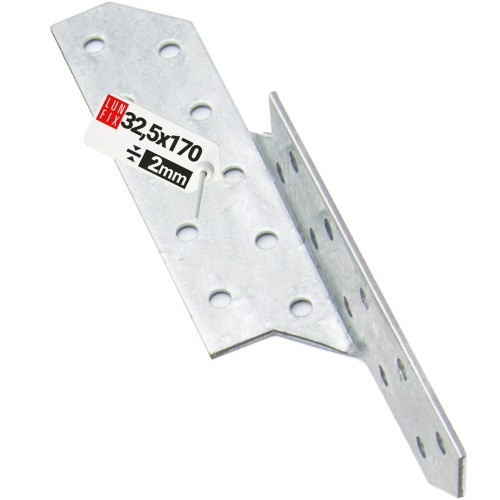 Connecteur de chevron 170x32,5 mm LK2 galvanisé 1 pièce - LUN FIX