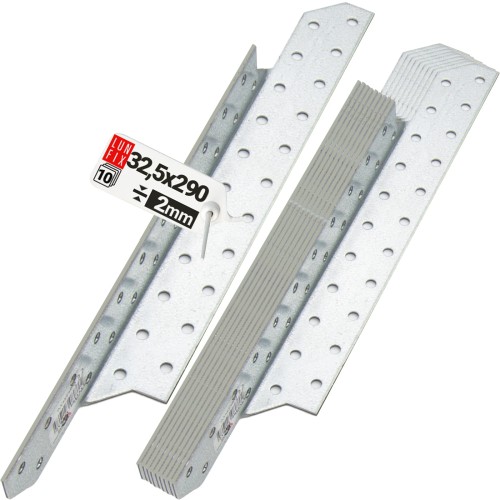 Connecteur de chevron 290x32,5 mm LK7 galvanisé 10 pièces - LUN FIX