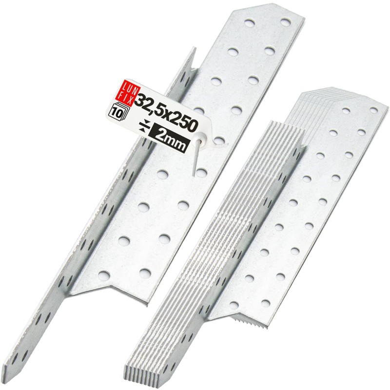 Łącznik krokwiowy LK5 ciesielski 250x32,5 mm LEWY 10szt.