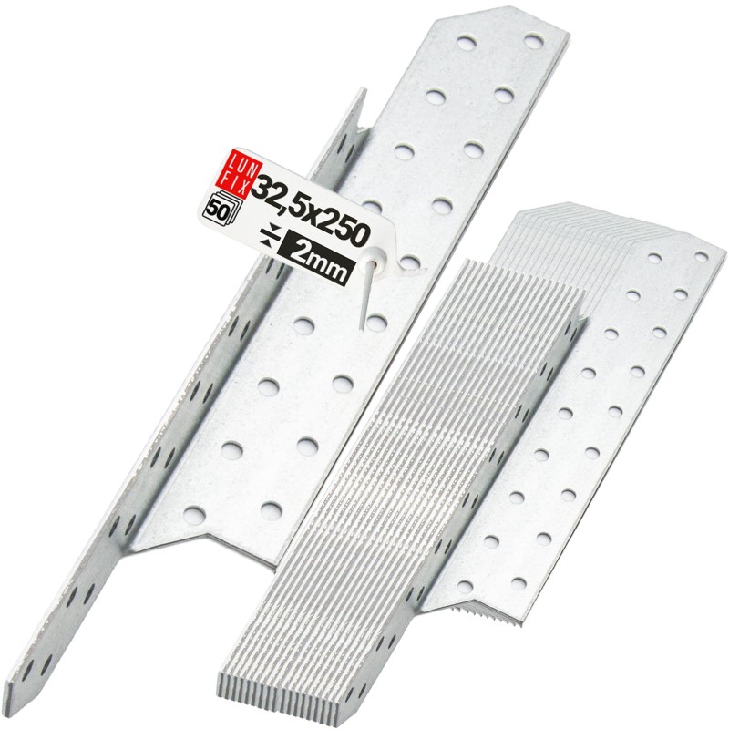 Łącznik krokwiowy LK5 ciesielski 250x32,5 mm LEWY 50szt.