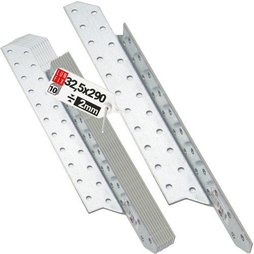 Connecteur de chevron 290x32,5 mm LK8 galvanisé 10 pièces - LUN FIX