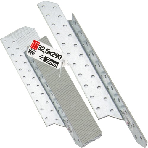 Connecteur de chevron 290x32,5 mm LK8 galvanisé 50 pièces - LUN FIX