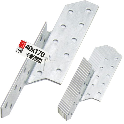 Connecteur de chevron 170x40 mm LK1 galvanisé 10 pièces - LUN FIX