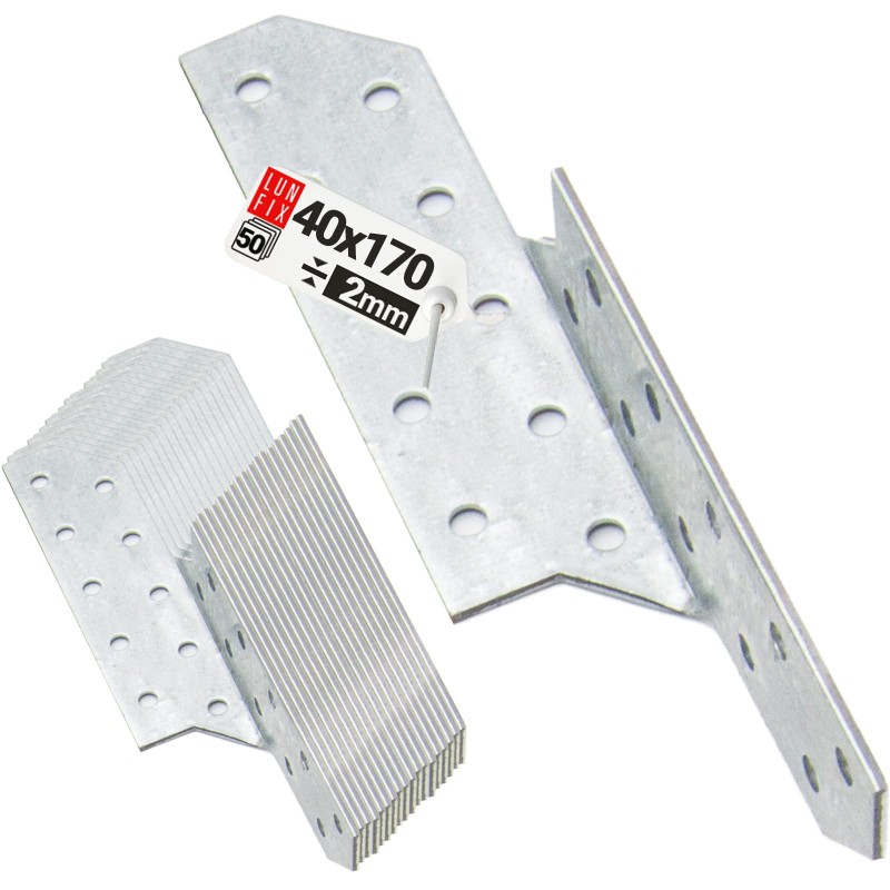 Łącznik krokwiowy LK2 ciesielski 170x40 mm PRAWY 50szt.