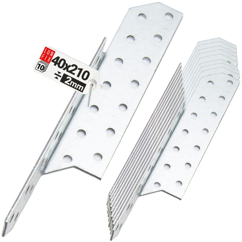 Łącznik krokwiowy LK3 ciesielski 210x40 mm LEWY 10szt.