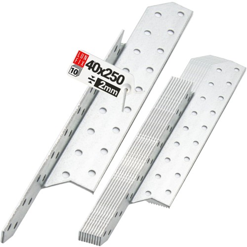 Connecteur de chevron 250x40 mm LK5 galvanisé 10 pièces - LUN FIX