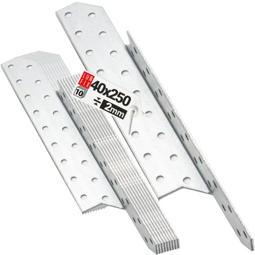 Connecteur de chevron 250x40 mm LK6 galvanisé 10 pièces - LUN FIX