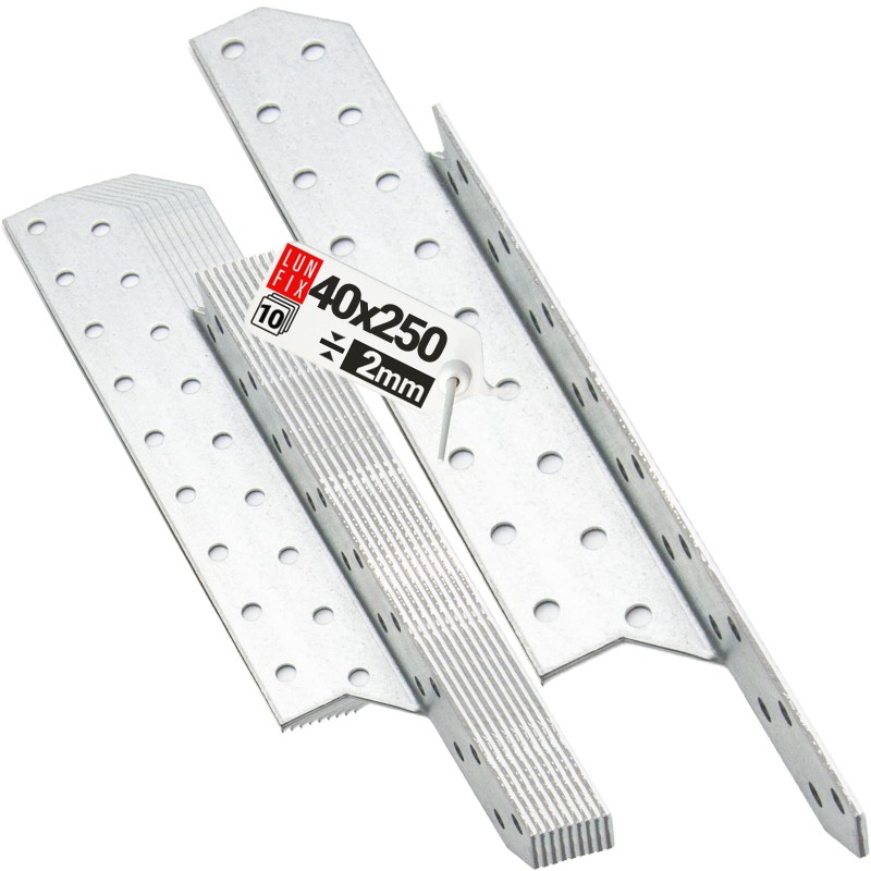 Łącznik krokwiowy LK6 ciesielski 250x40 mm PRAWY 10szt.